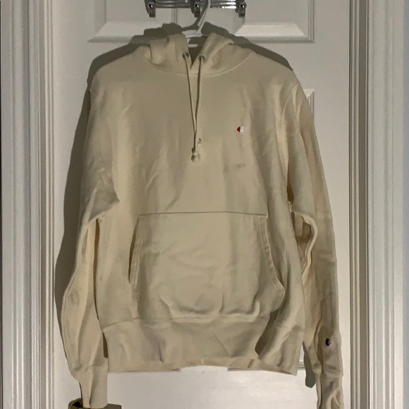 Peach/cream reverse weave champion hoodie - Picture 1 of 3
